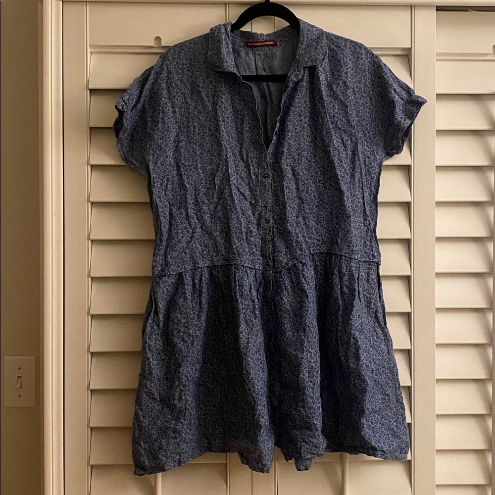 100% Linen floral dress